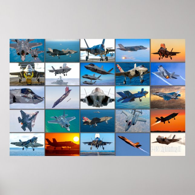 POSTER F-35 LIGHTNING II "MONTAGE" (Frente)