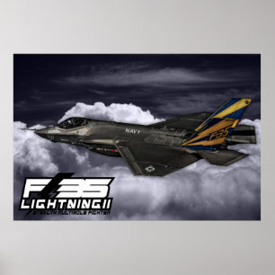 Poster F-35 Relâmpago II