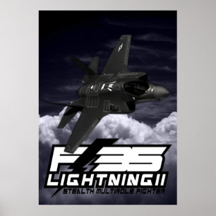Pôster F-35 relâmpago II