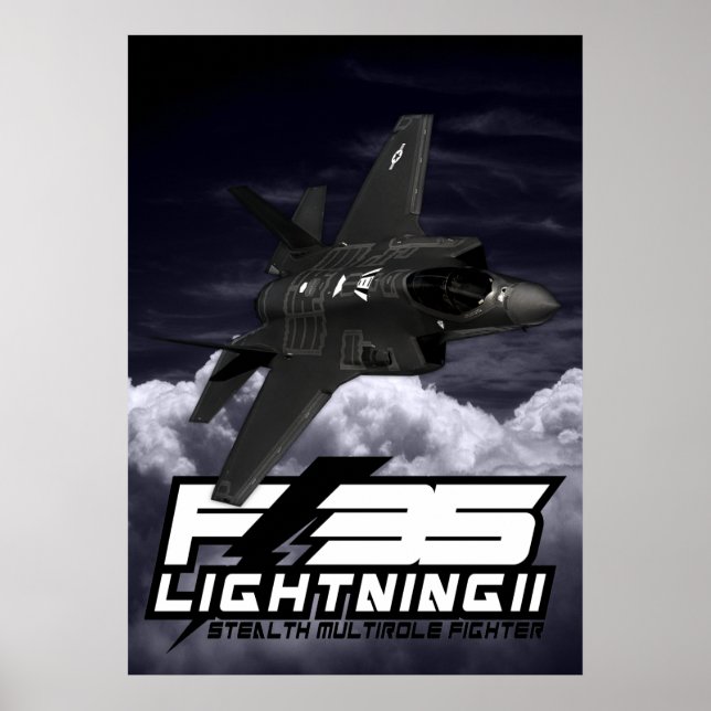 Pôster F-35 Relâmpago II (Frente)
