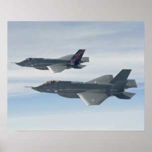 Poster F-35A Relâmpagos II Combates de Greve Conjunta