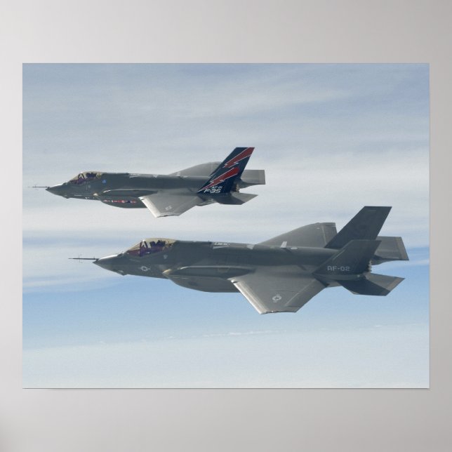 Poster F-35A Relâmpagos II Combates de Greve Conjunta (Frente)