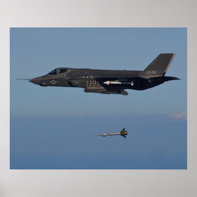 Pôster F-35C Relâmpago II (Frente)