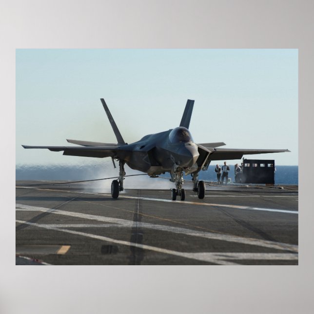 Poster F-35C Relâmpago II (Frente)