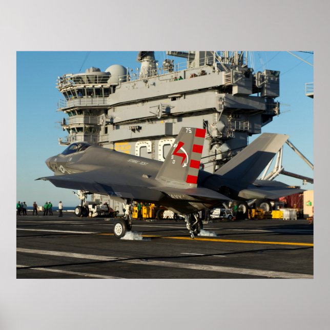 Pôster F-35C Relâmpago II (Frente)