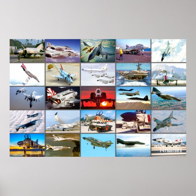 POSTER F-4 PHANTOM II "MONTAGE" (Frente)