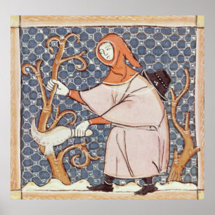 Pôster F.58v março: Árvores de poda