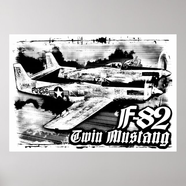Poster F-82 Twin Mustang (Frente)