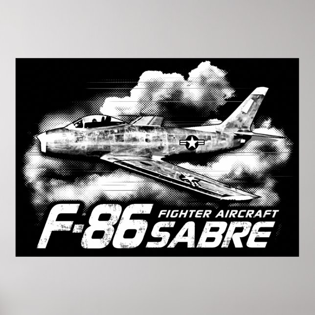 Poster F-86 Saber (Frente)