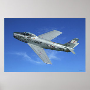 Poster F-86 Saber Jet