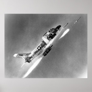 Poster F-86 Sabre Jet