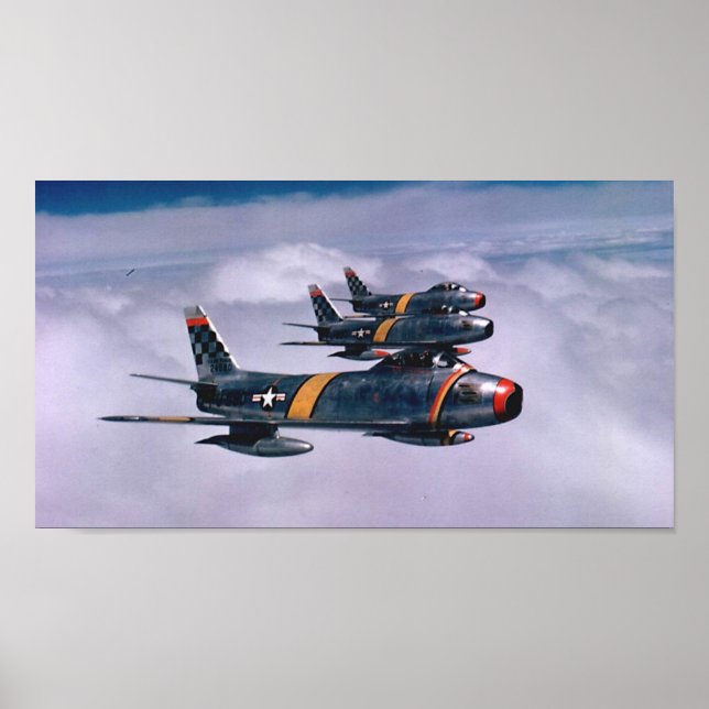 Poster F-86 Sabres (Frente)