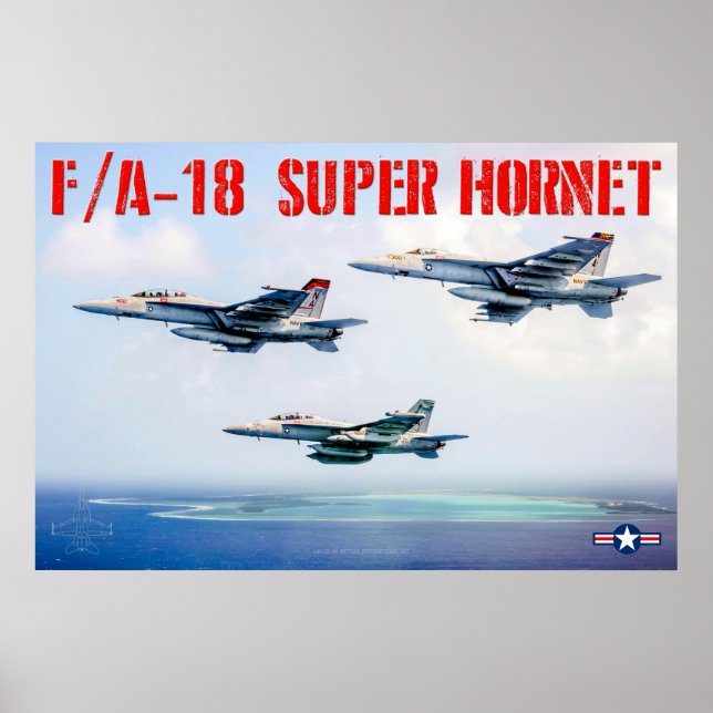 POSTER F/A-18 SUPER HORNET (Frente)