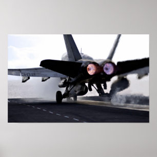 Poster F/A-18C Hornet, após arranque