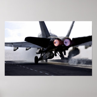 Poster F/A-18C Hornet, após arranque