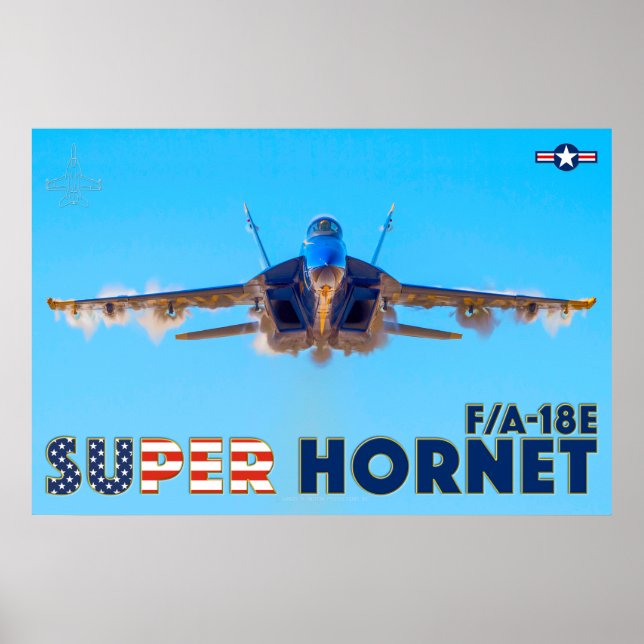 POSTER F/A-18E SUPER HORNET (Frente)
