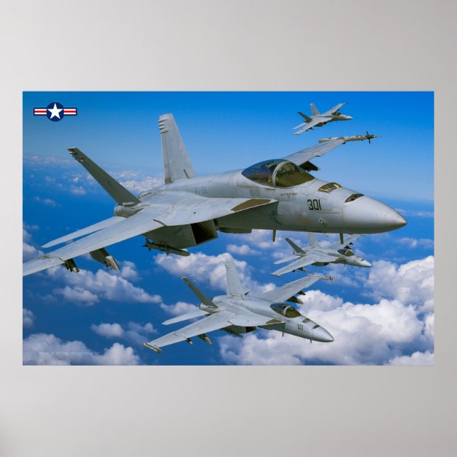 POSTER F/A-18E SUPER HORNET (Frente)