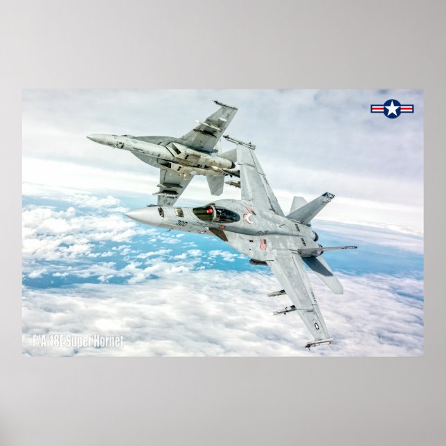 POSTER F/A-18E SUPER HORNET (Frente)