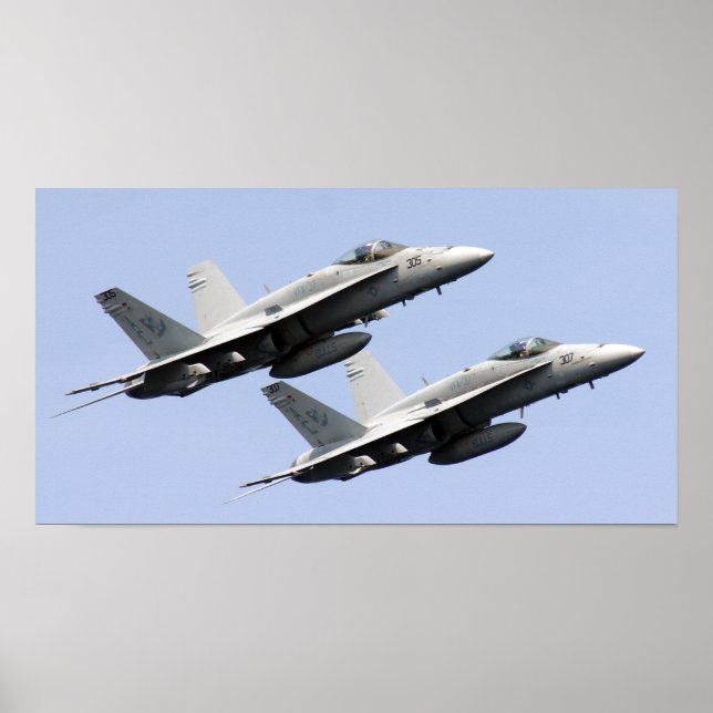 Poster F/A-18E Super Hornet (Frente)