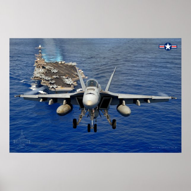 POSTER F/A-18E SUPER HORNET (Frente)
