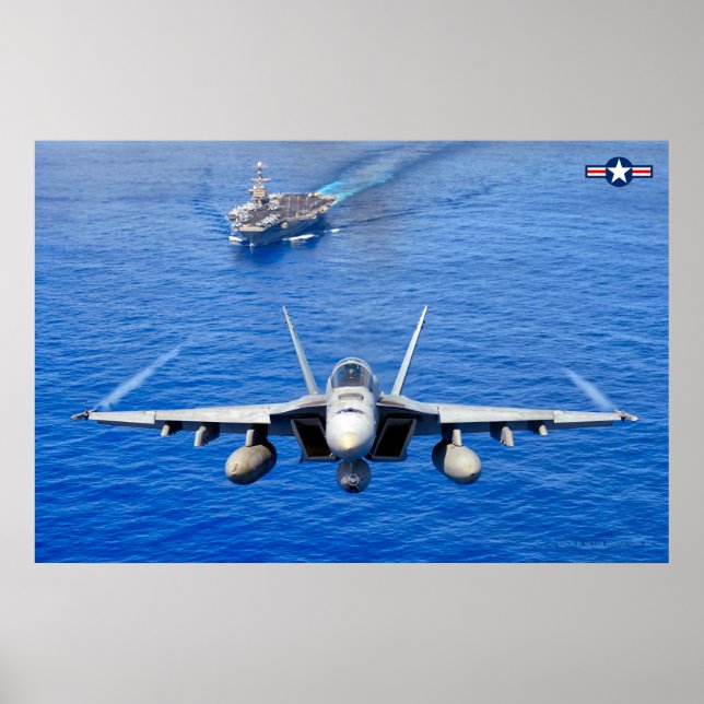 POSTER F/A-18E SUPER HORNET (Frente)