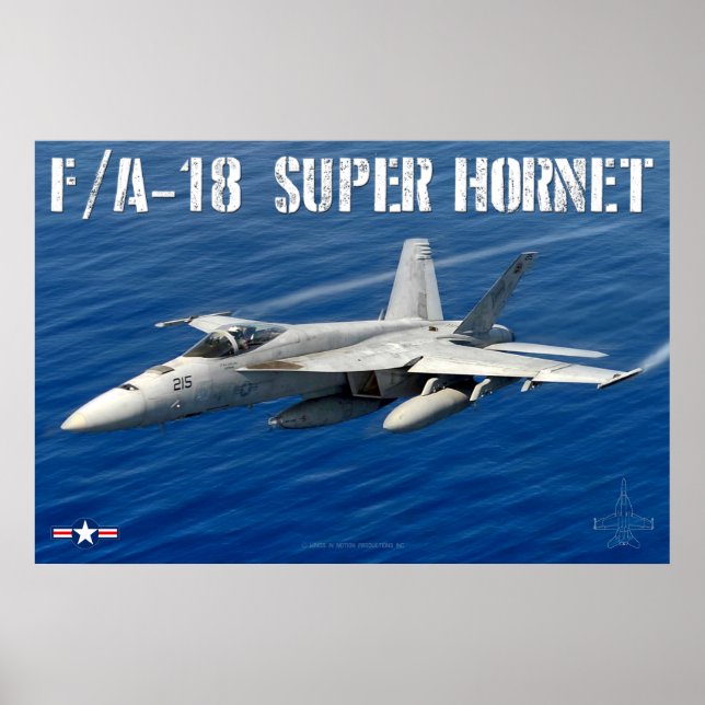 POSTER F/A-18E SUPER HORNET (Frente)