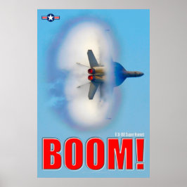 POSTER F/A-18E SUPER HORNET - BOOM!