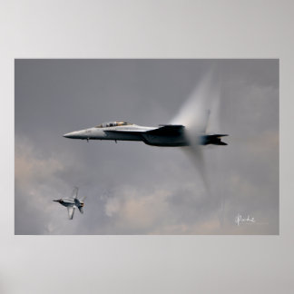 Poster F/A-18F em Voo