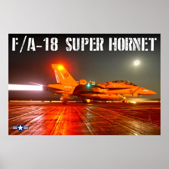 POSTER F/A-18F SUPER HORNET (Frente)