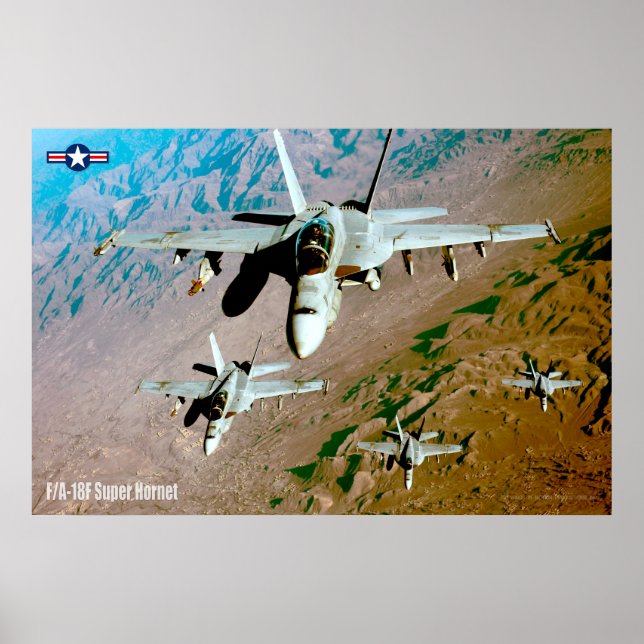 POSTER F/A-18F SUPER HORNET (Frente)