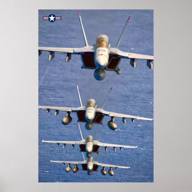 POSTER F/A-18F SUPER HORNET (Frente)