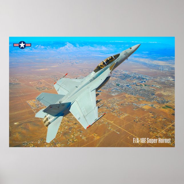 POSTER F/A-18F SUPER HORNET (Frente)
