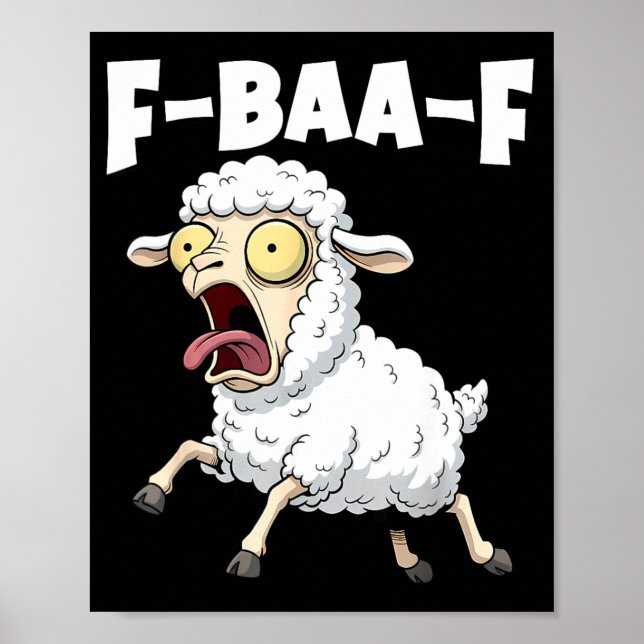 Poster F-baa-f Meme – Funny Screaming Meme Graphic  (Frente)