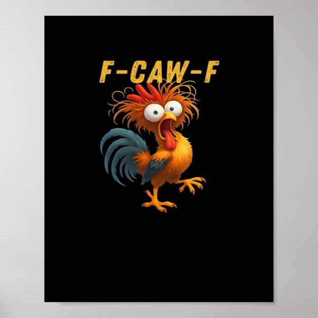 Poster F-Caw-F-Chicken Essential Retro Classic (Frente)