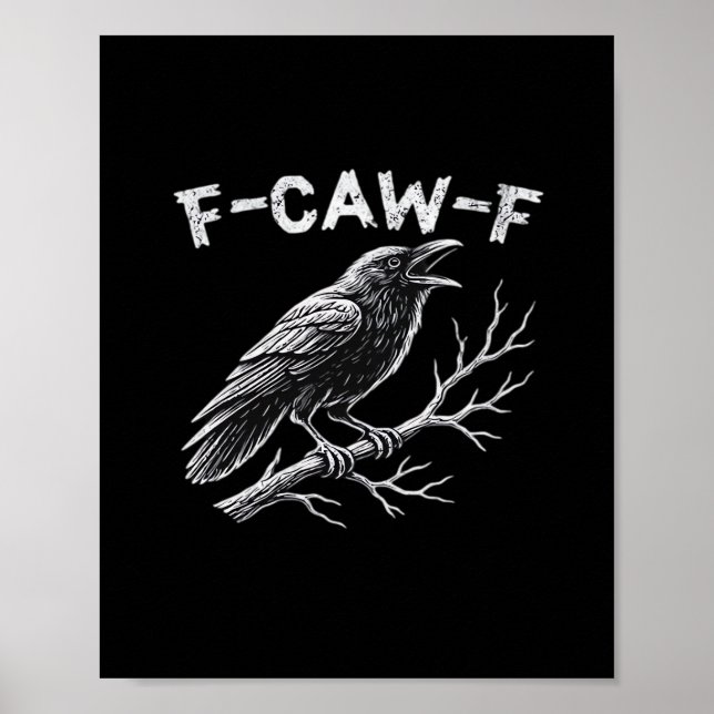 Poster F-Caw-F Classic Retro Style (Frente)