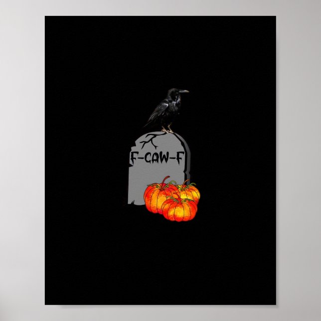 Poster F-Caw-F Crow Classic Retro Cool (Frente)