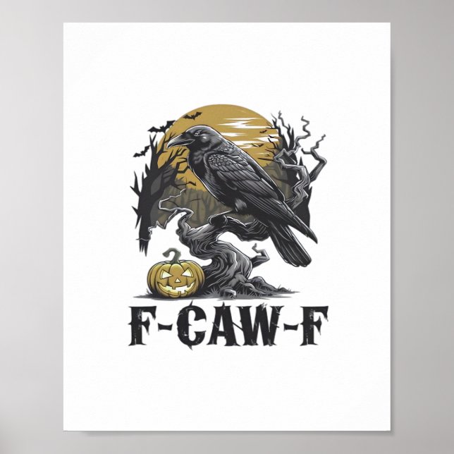 Poster F-Caw-F Design Mínimo Clássico (Frente)