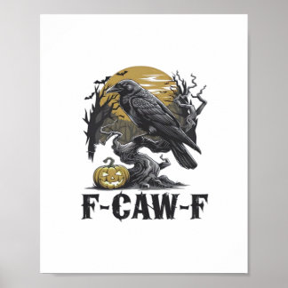Poster F-Caw-F Design Mínimo Clássico