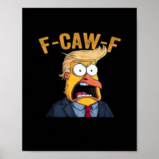 Poster F-Caw-F Funny Chicken Rooster Classic (Frente)