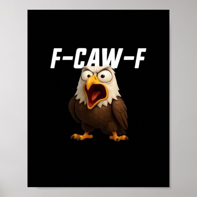 Poster F-Caw-F Funny F-Caw-F Gear Retro Classic (Frente)