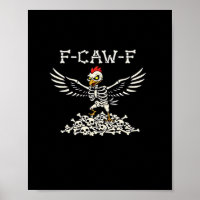 F Caw F Galinha Engraçada de Halloween Estilo Lega