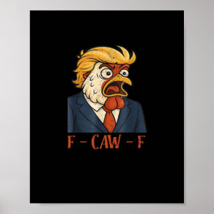 Poster F Caw F Galinha Engraçada Estilo Clássico Vintage 