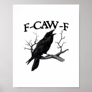 Poster F Caw F Gráfico Vintage Clássico
