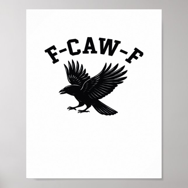 Poster F-Caw-F Meme Funny Trendy (Frente)