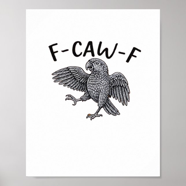Poster F Caw F Minimal Clean Design (Frente)