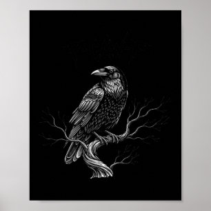 Poster F-caw-f - Raven - Crow - Halloween Figurume Premiu