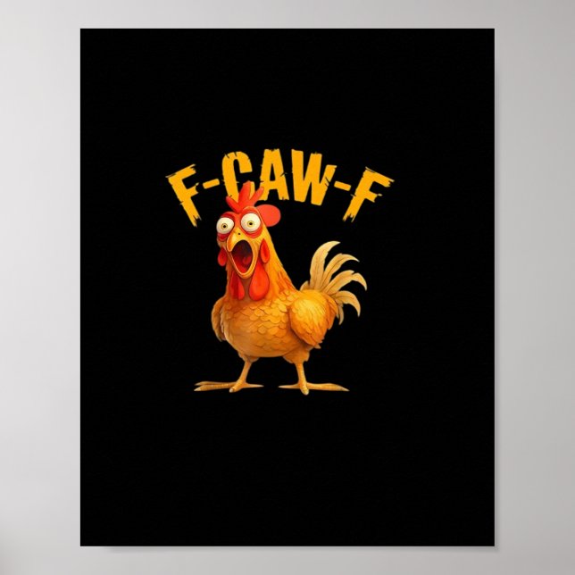 Poster F-Caw-F Retro Clássico (Frente)
