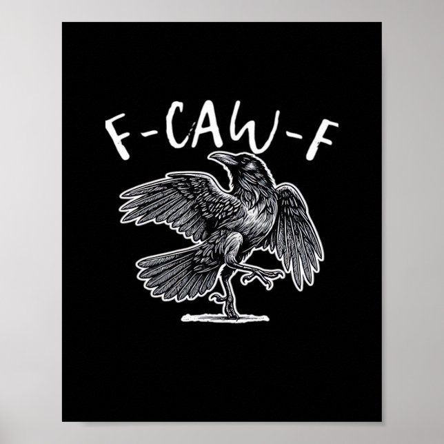 Poster F-Caw-F Vintage Style (Frente)