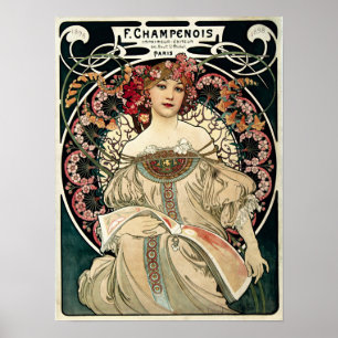 Pôster F. Champenois by Alphonse Mucha