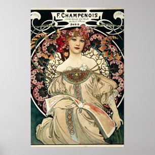 Pôster F. Champenois by Alphonse Mucha